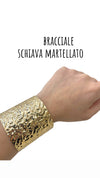 Bracciale schiava martellato