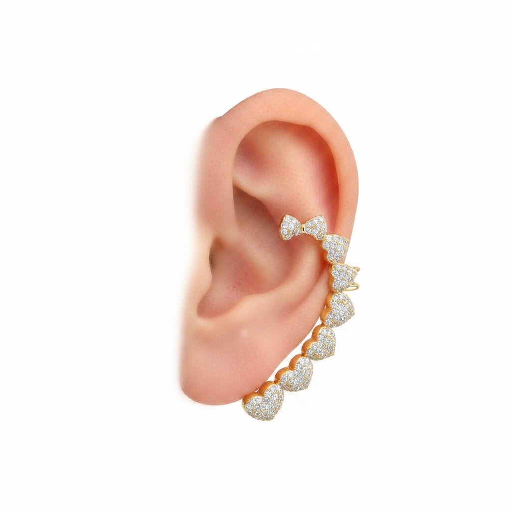 Earcuff Luce Di cuore
