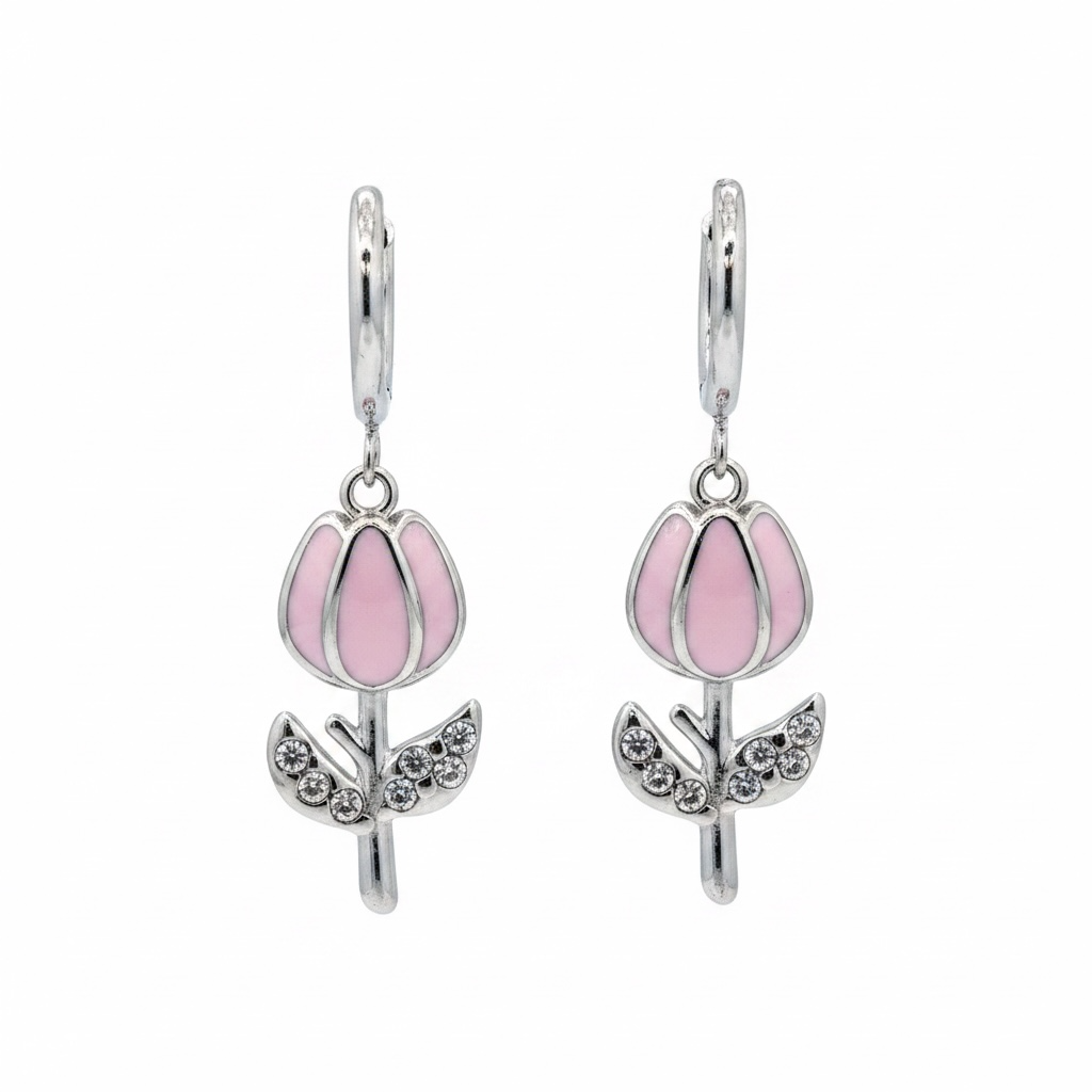 Orecchini Tulipan inox