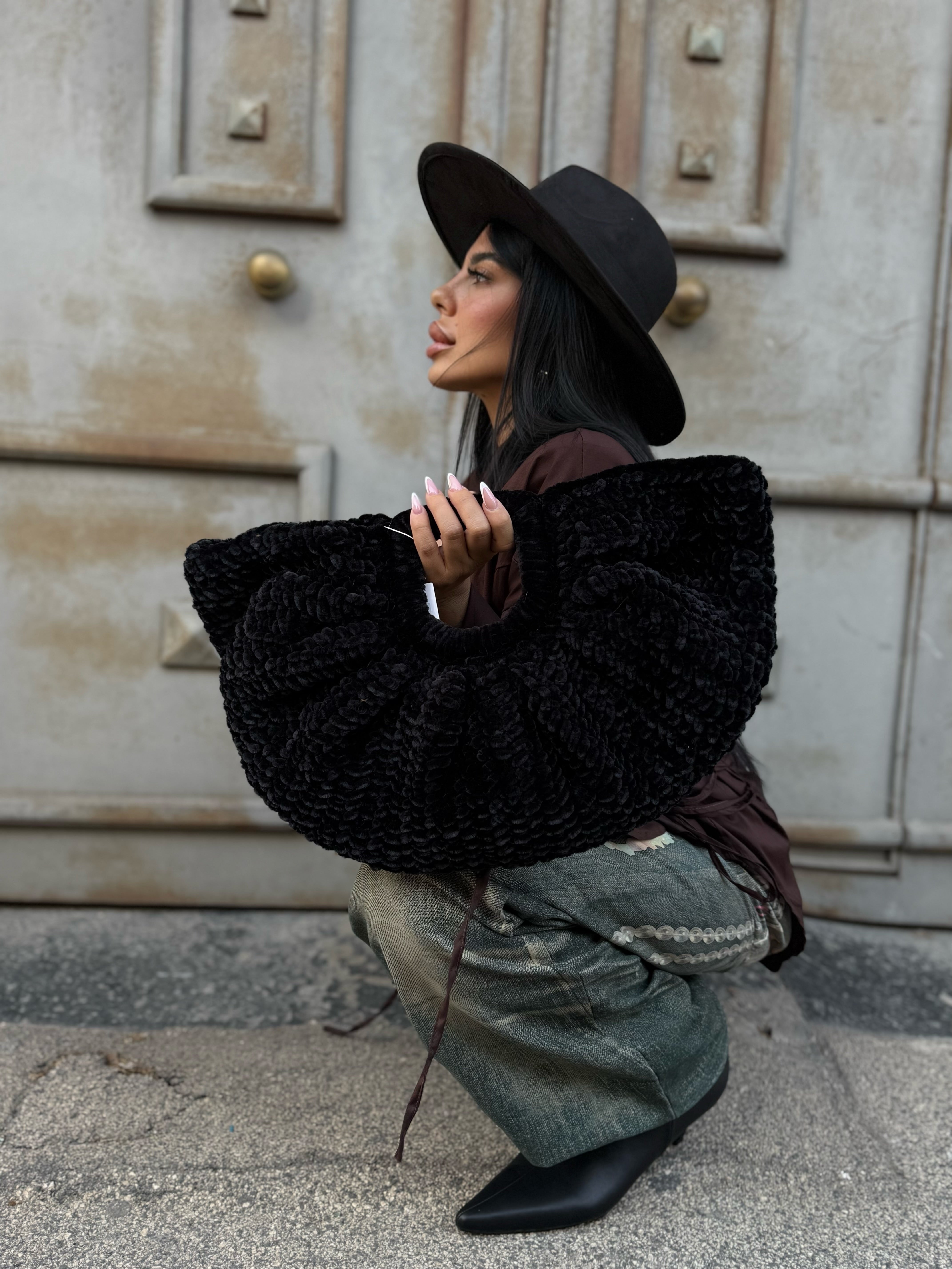 Borsa intreccio oversize