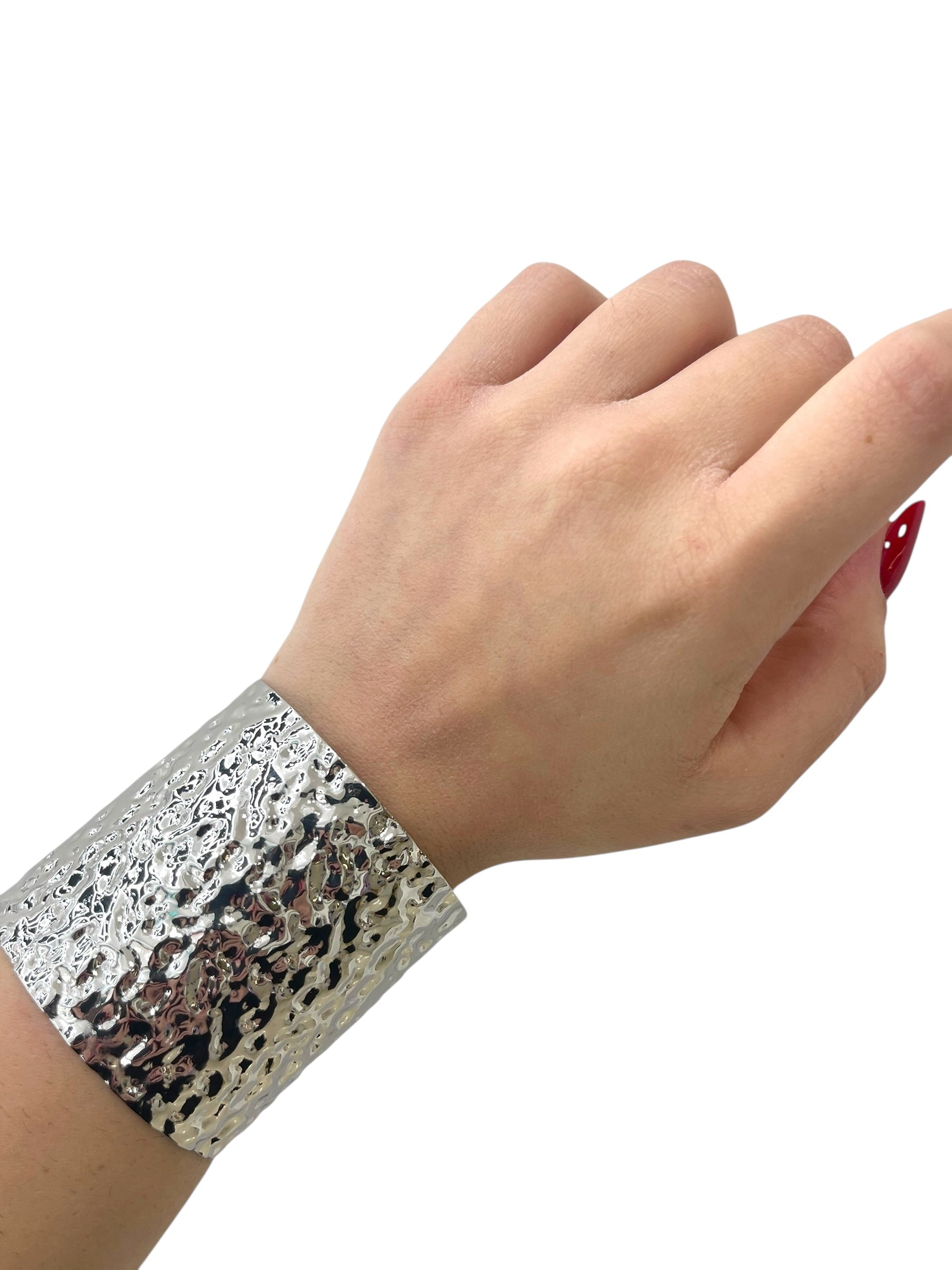 Bracciale schiava martellato