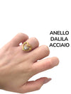 Anello Dalila acciaio