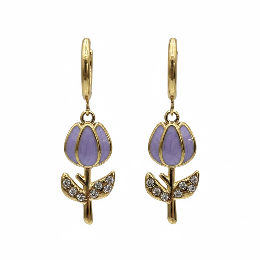 Orecchini Tulipan inox