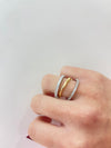 Anello tris bicolore