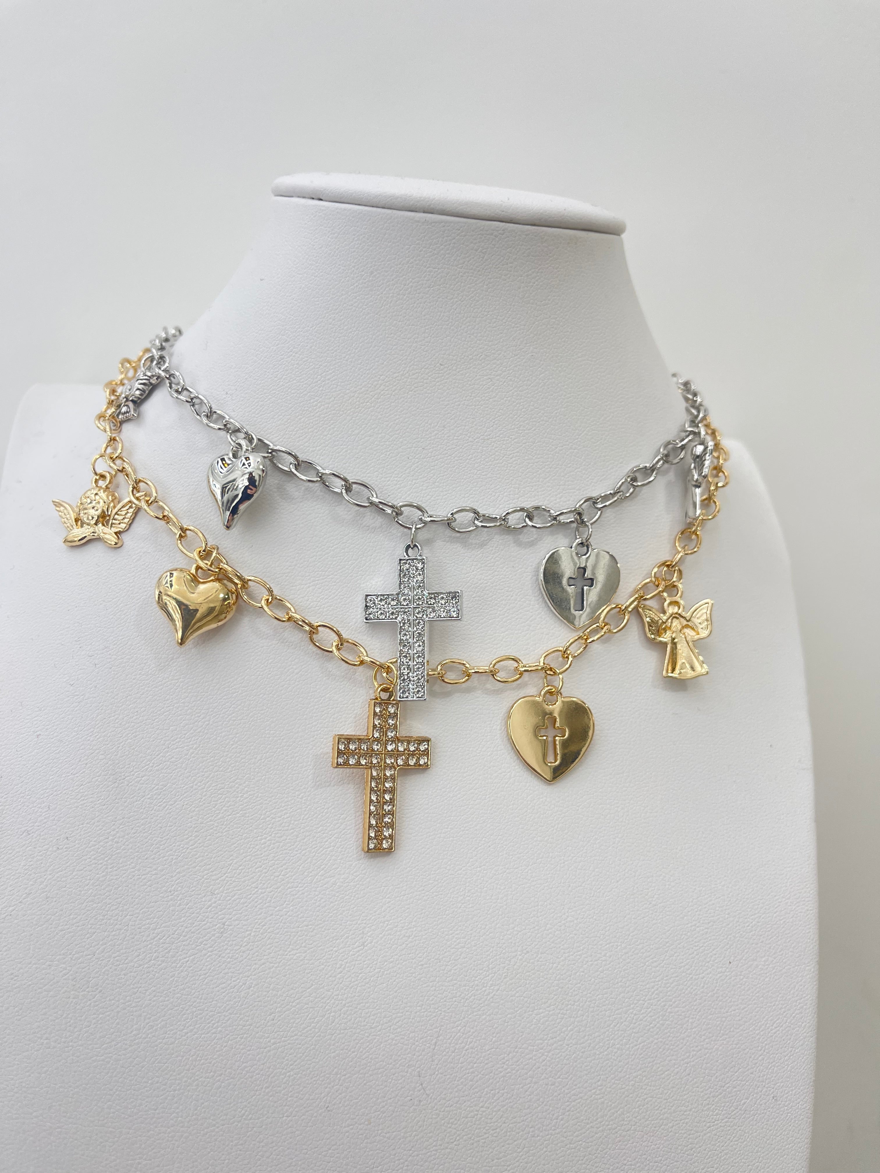 Collana multi pendente