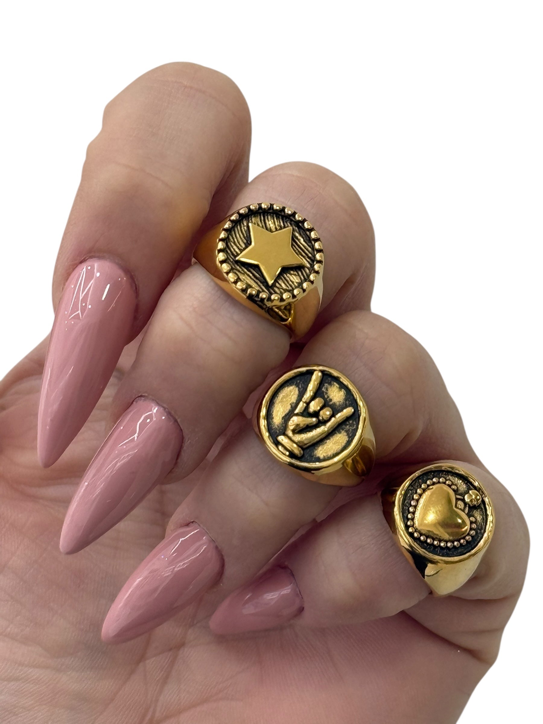 Anelli chevalier metallo