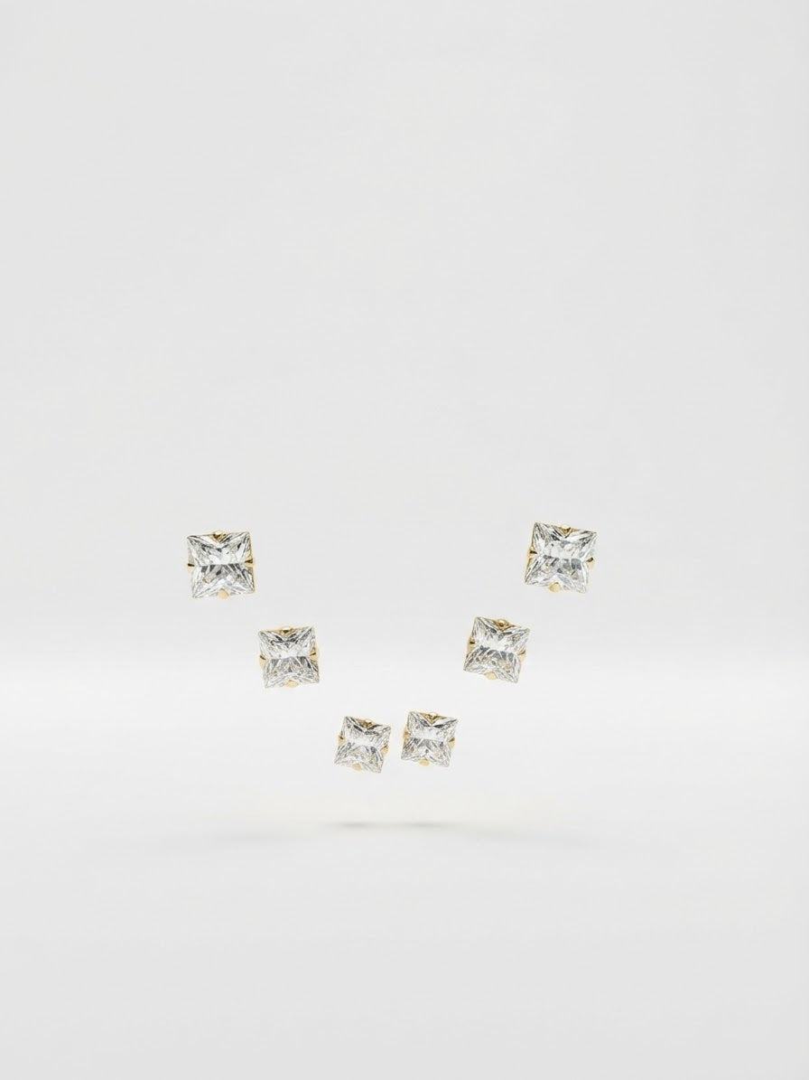 Set Orecchini Cubic Crystal