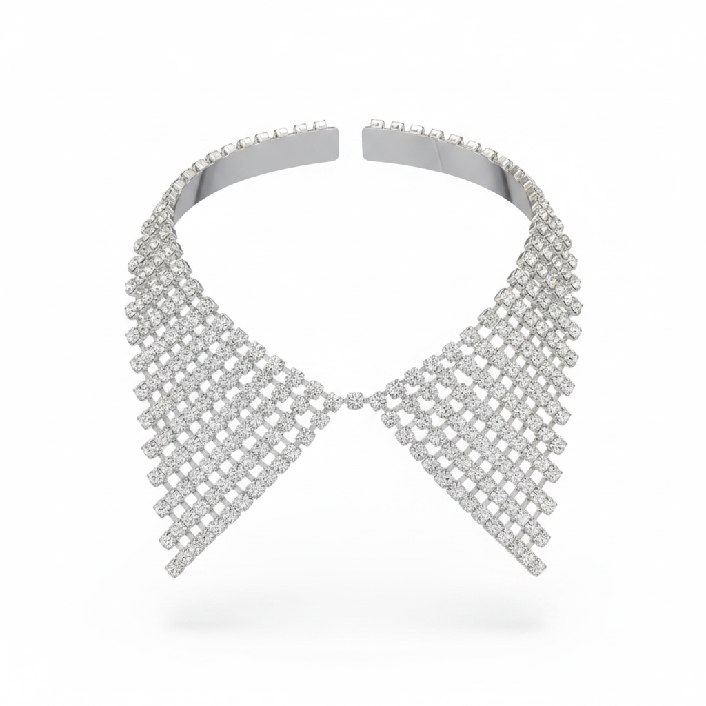 Collana colletto strass