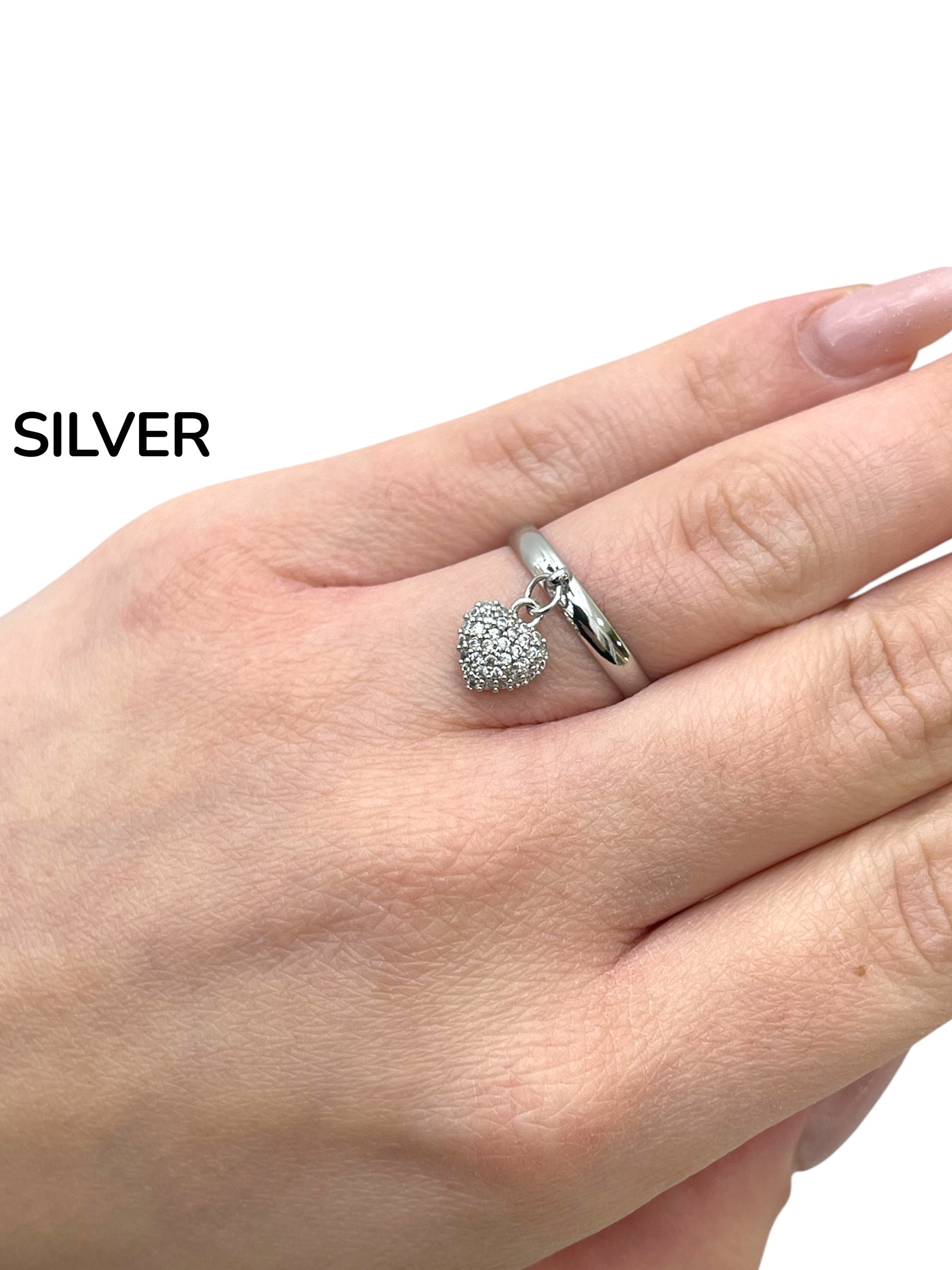 Anello cuoricino shimmer