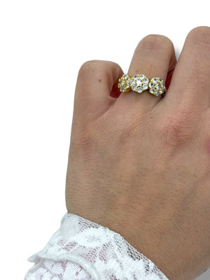Anello 3 fiorellini