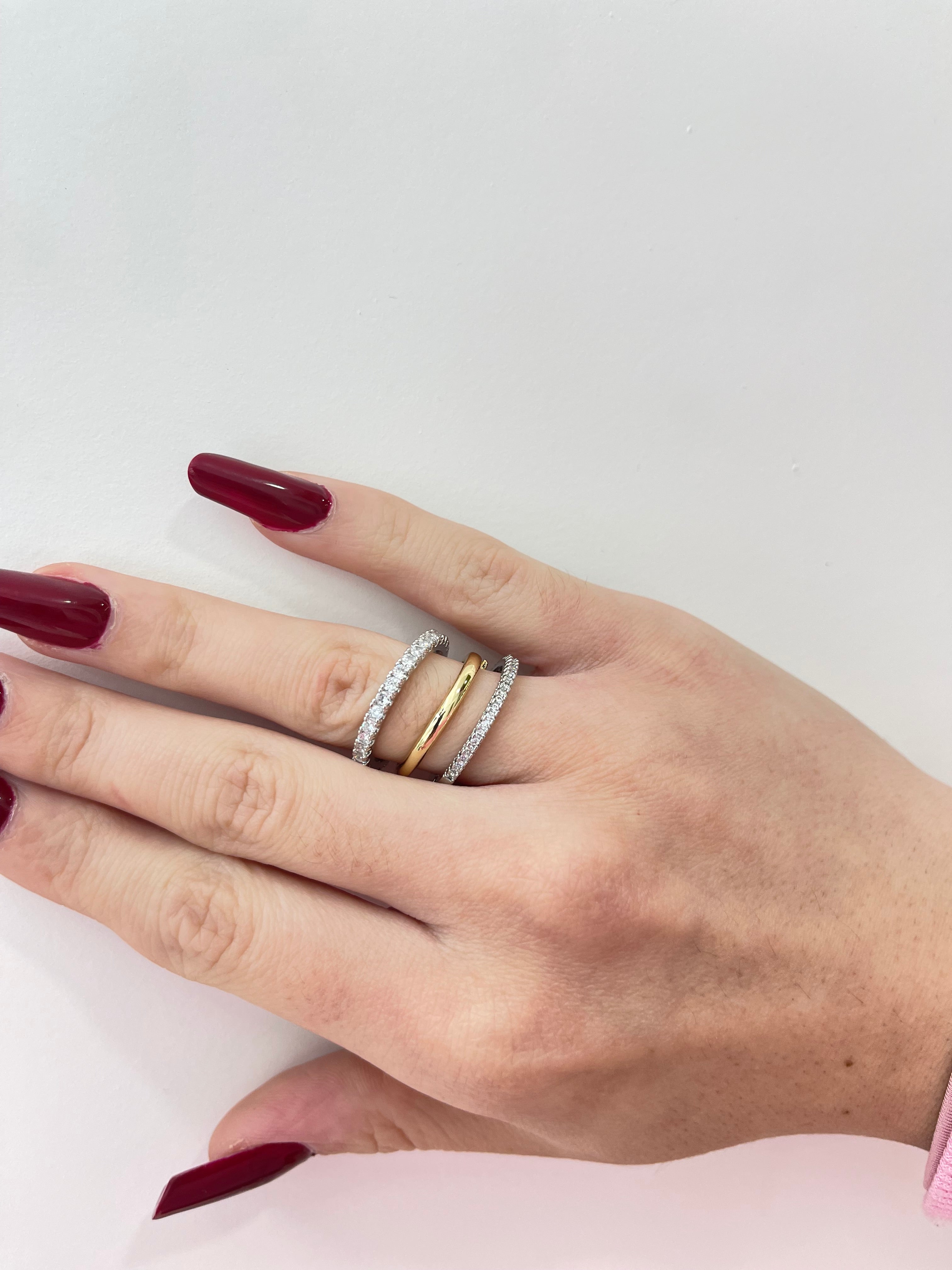 Anello tris bicolore