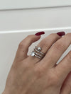 Anello elastic strass