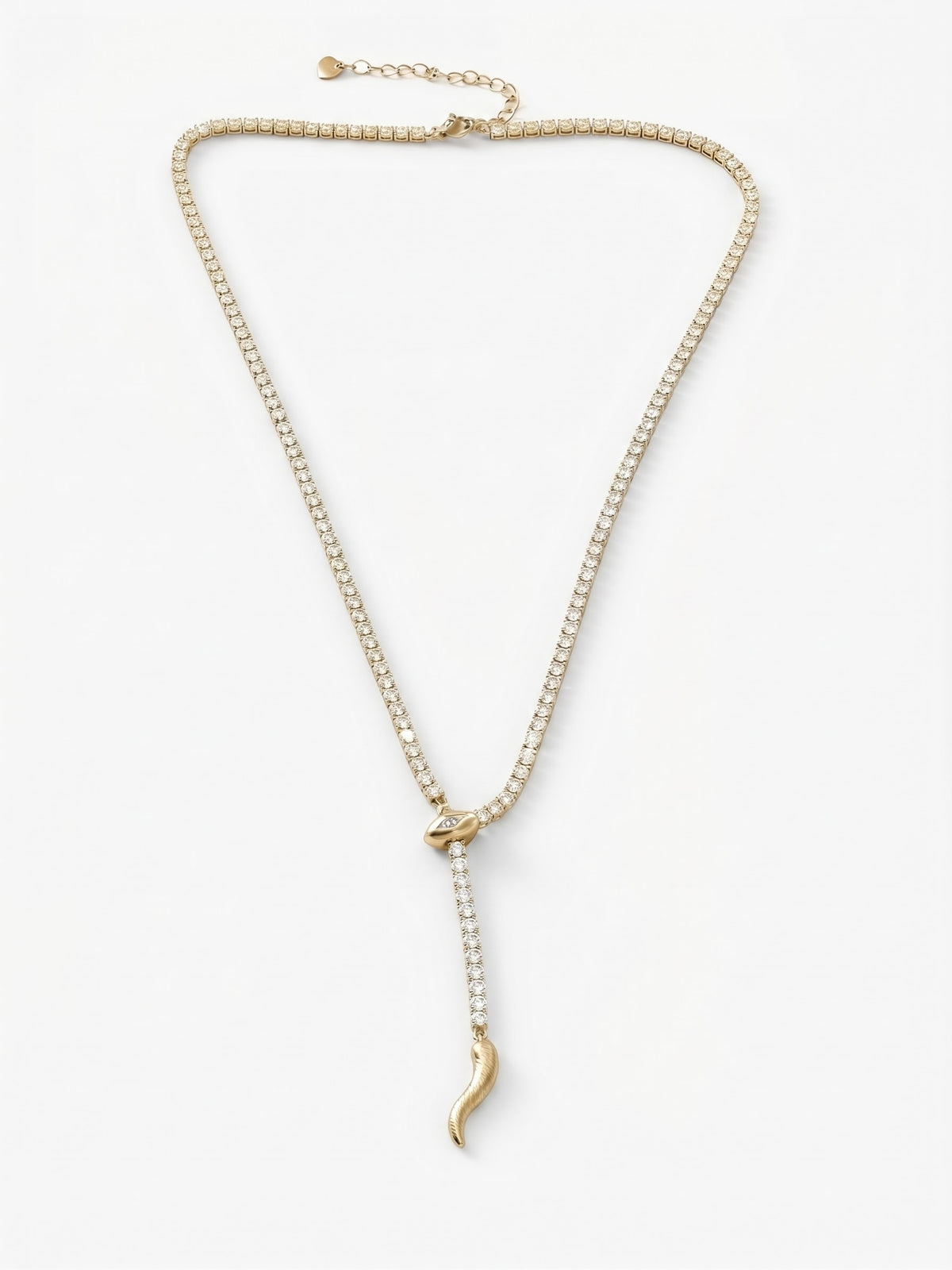 collana corno diamante