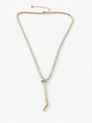 collana corno diamante